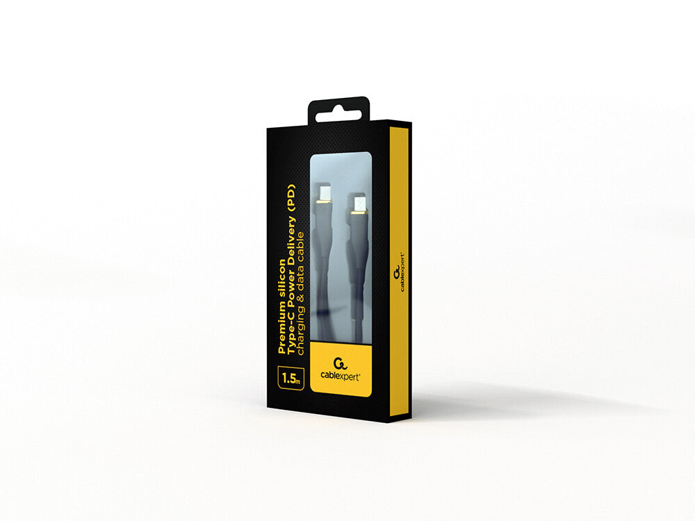 Gembird GMB Audio CC-USB2S-CMCM-1.5M-BK USB-kabel USB 2.0 1,5 m USB C 480 Gbit/sek. Sort