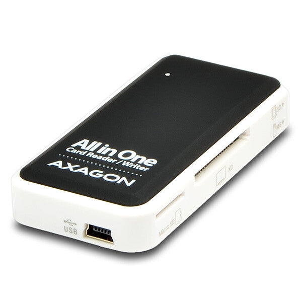 Axagon CRE-X1 kortlæser USB 2.0 Sort, Hvid