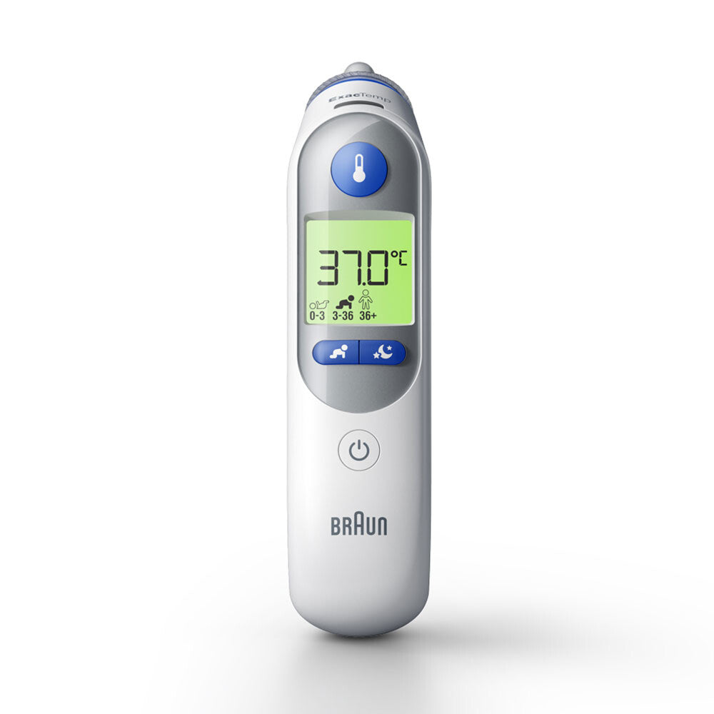 Braun IRT6525 digital kropstermometer Kontakttemperatur Hvid Øre Knapper