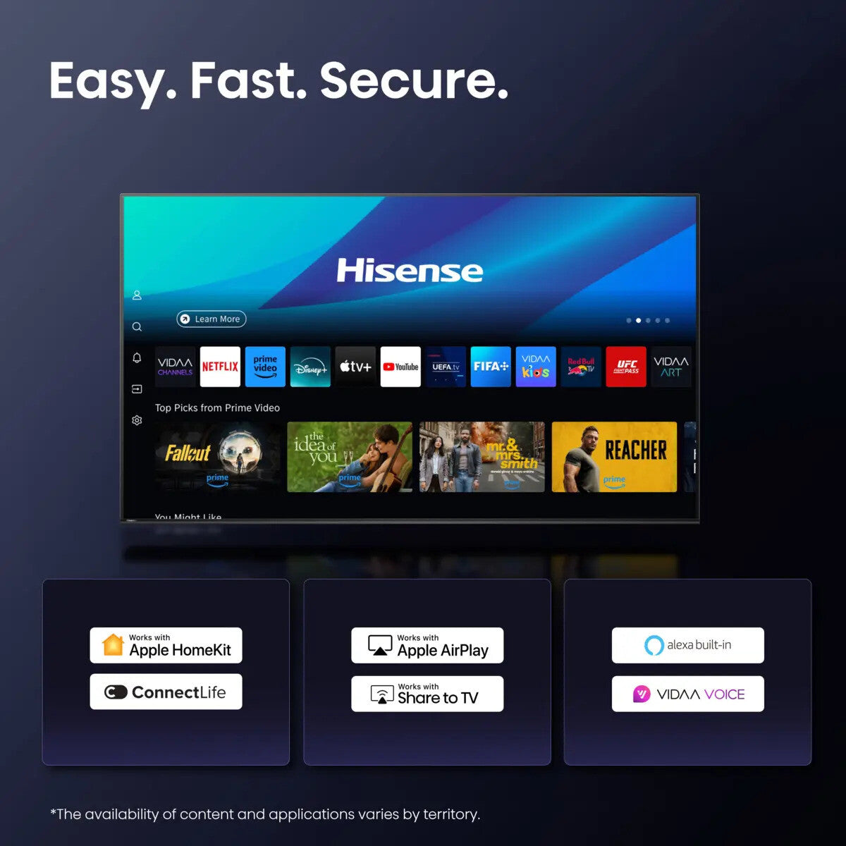 Hisense A7Q 75A7Q 190.5 cm (75") 4K Ultra HD Smart TV Wi-Fi Black