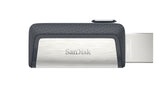 SanDisk Ultra Dual 128GB USB 3.1 / USB-C USB stick Grå