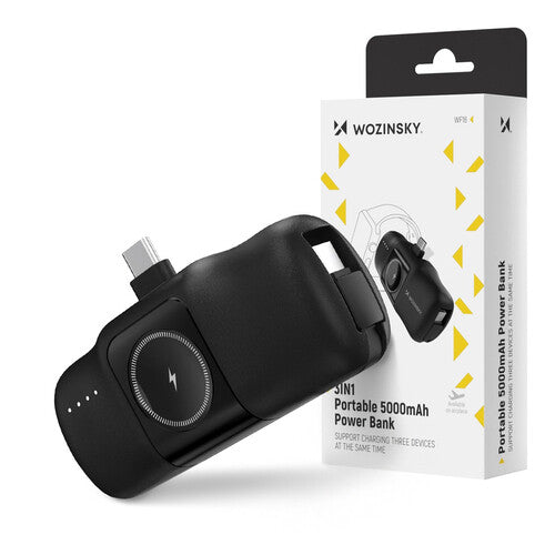 Wozinsky WF16-YCS 5000 mAh Trådløs opladning Sort