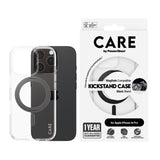 PanzerGlass CARE by ® Feature Case Transparent m. Sort Kickstand & MagSafe iPhone 16 Pro
