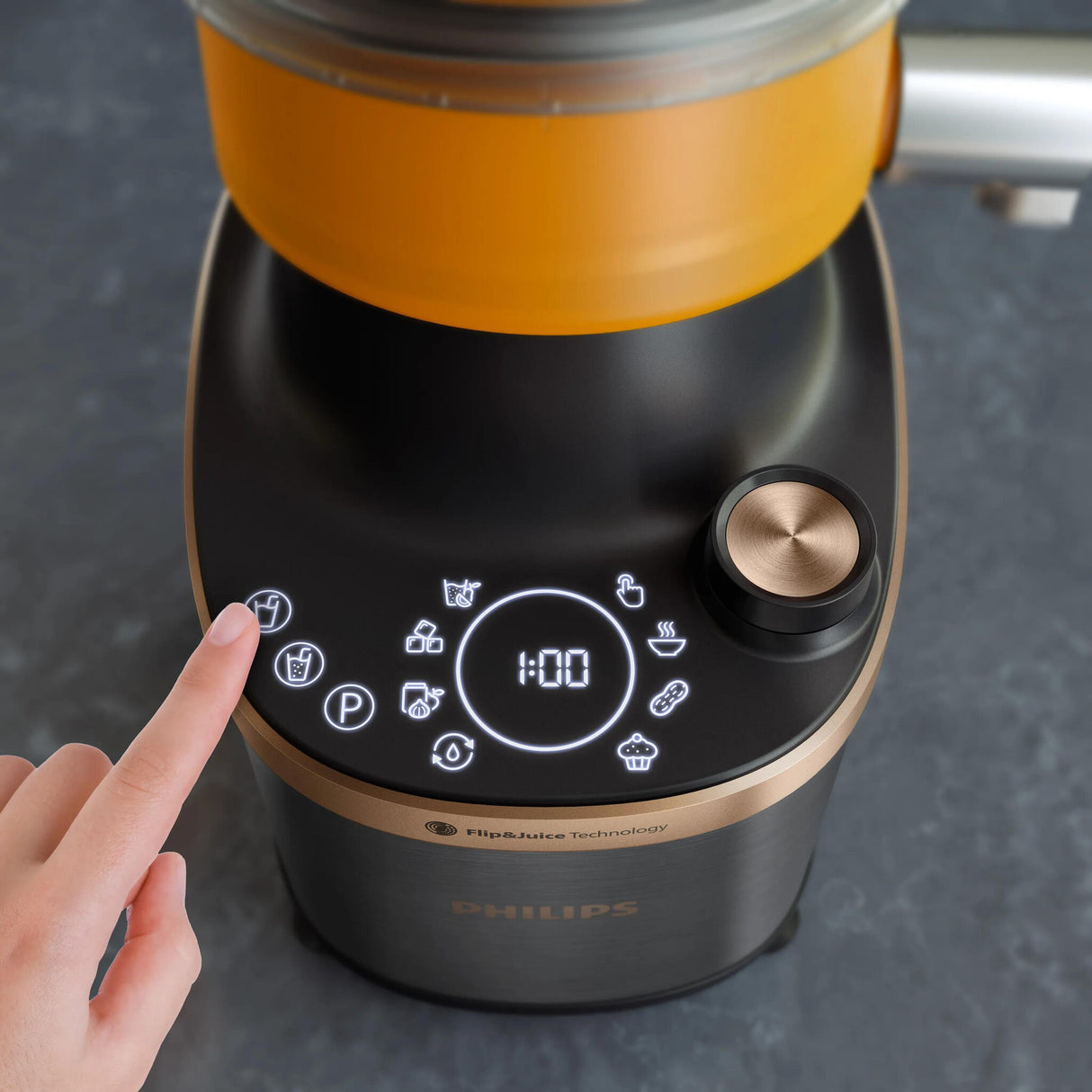 Philips Flip&Juice™ Blender HR3770/00 Højhastighedsblender med råsaftscentifuge