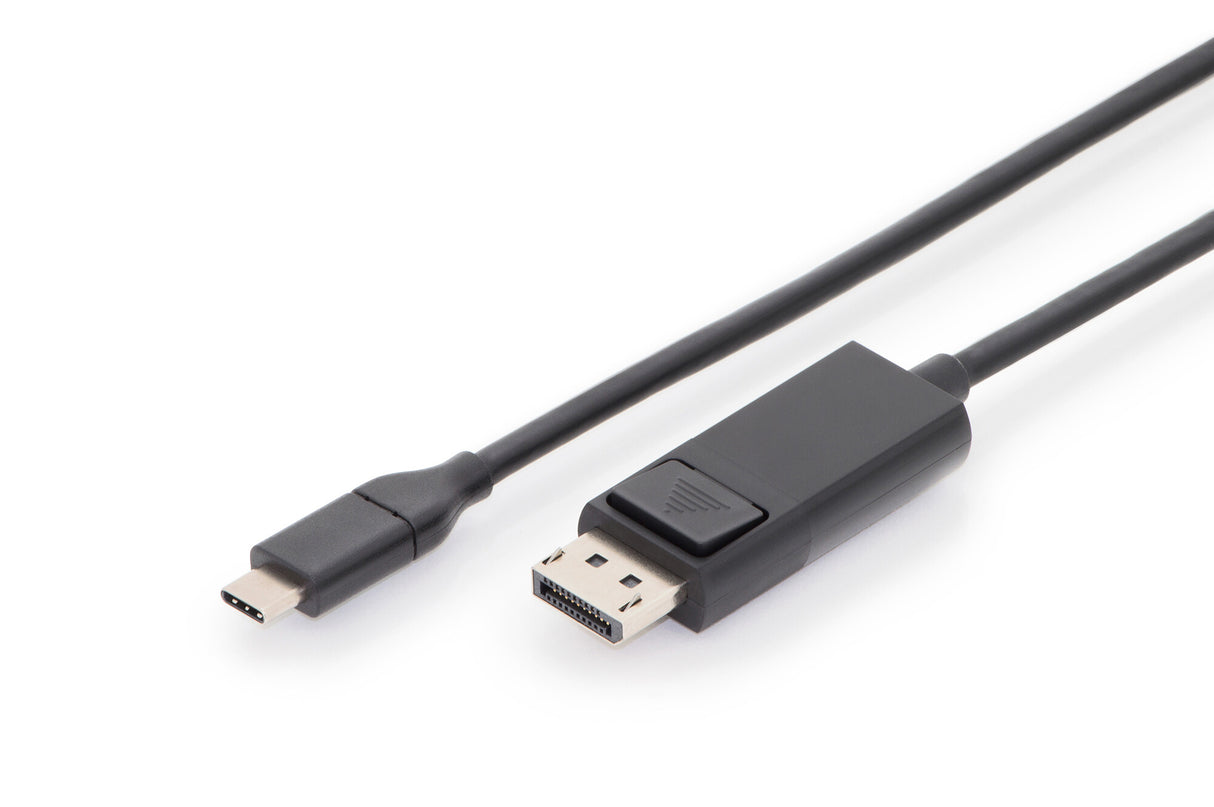 Digitus AK-300333-020-S videokabel adapter 2 m USB Type-C DisplayPort Sort