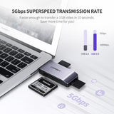 Ugreen 50541 kortlæser USB 3.2 Gen 1 (3.1 Gen 1) Stål