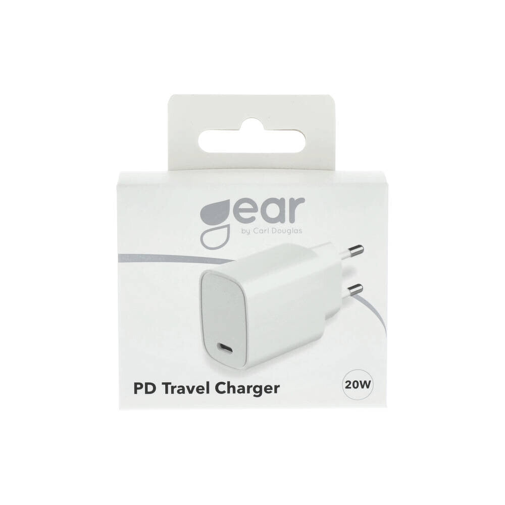 Gear Lader 220V 1xUSB-C PD 20W Hvid