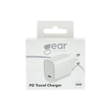 Gear Lader 220V 1xUSB-C PD 20W Hvid