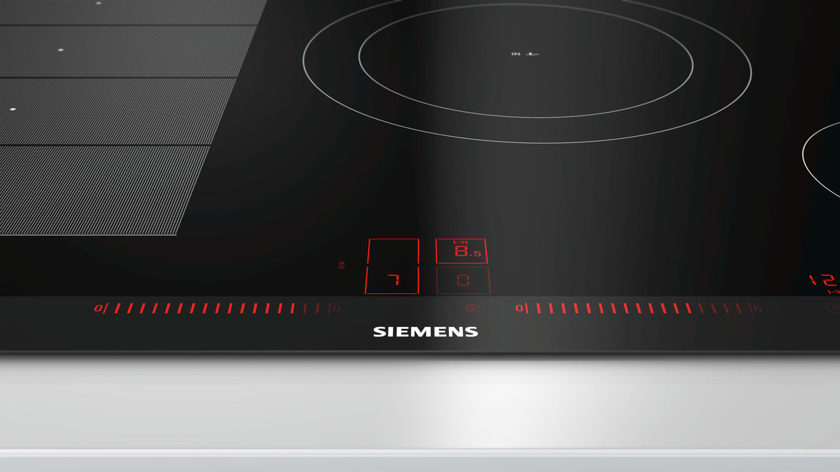 Siemens EX875LEC1E kogeplade Sort, Rustfrit stål Indbygget Zone induktionskogeplade 4 zone(s)