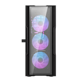Darkflash DK431 Glas computerkasse (sort) + 4 RGB-ventilatorer