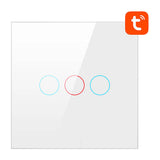 Smart Light Switch WiFi Avatto TS02-EU-W3 3 Way TUYA (hvid)