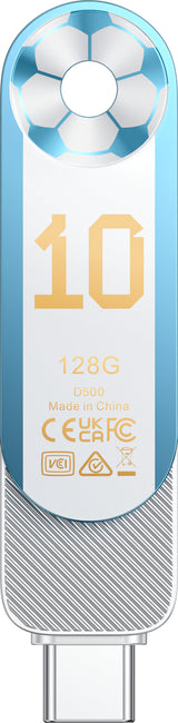 Lexar D500 USB-nøgle 128 GB USB Type-C/USB Type-A 3.2 Gen 1 (3.1 Gen 1) Flerfarvet