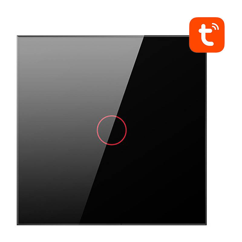 Smart Light Switch ZigBee Avatto LZTS02-EU-B1 1 Way No Neutral TUYA (sort)