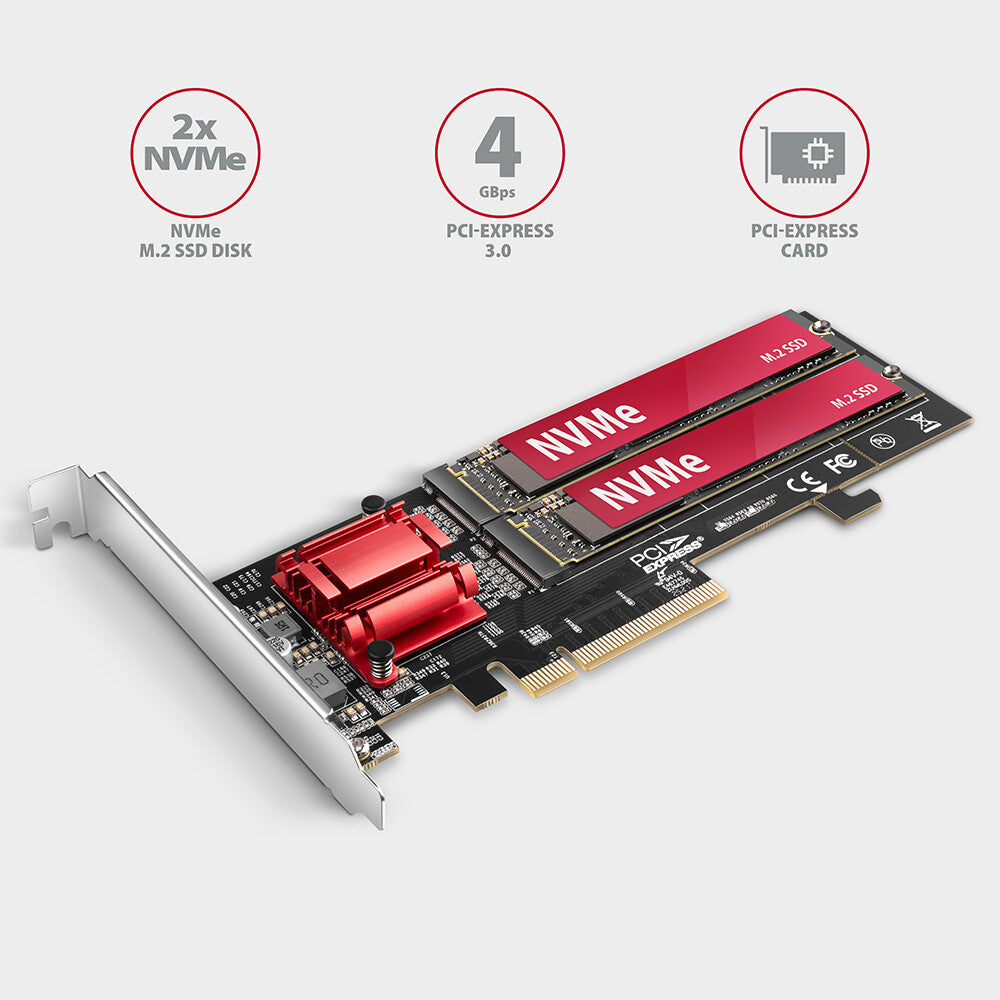 Axagon PCEM2-ND interface-kort/adapter Intern M.2