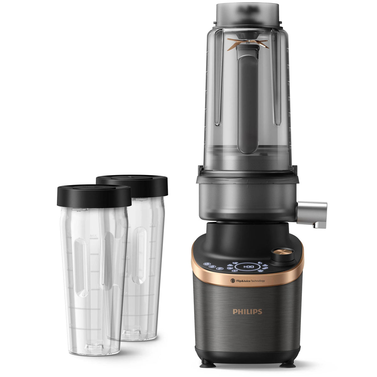 Philips Flip&Juice™ Blender HR3770/10 Højhastighedsblender med råsaftscentrifuge