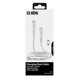 SBS TECABLELIGTC1W Lightning kabel 1 m Hvid