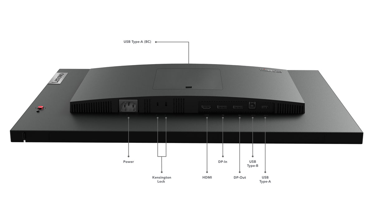Lenovo ThinkVision P24q-30 computerskærm 60,5 cm (23.8") 2560 x 1440 pixel Quad HD LED Sort