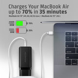 Axagon ACU-DPQ65 oplader til mobil enhed Mobiltelefon, Netbook, Laptop, Smartphone, SmartWatch, Tablet, Universel Sort Vekselstrøm Hurtig opladning Indendørs