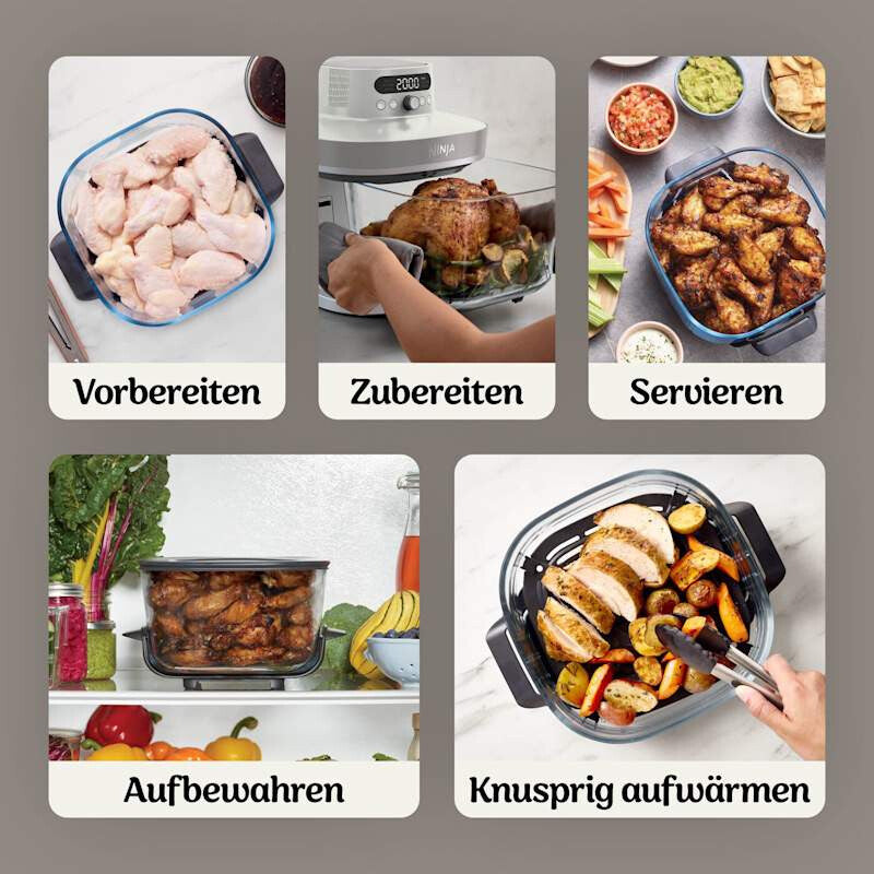Ninja Crispi Pro 7-in-1 Single Stand-alone 2050 W Hot air fryer Dark Grey