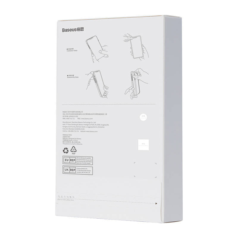 Gennemsigtigt æske og hærdet glas sæt Baseus Corning til iPhone 13 Pro