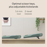 ASUS KW100 KEYBOARD/GN/UI/80 tastatur Universel Bluetooth Grøn