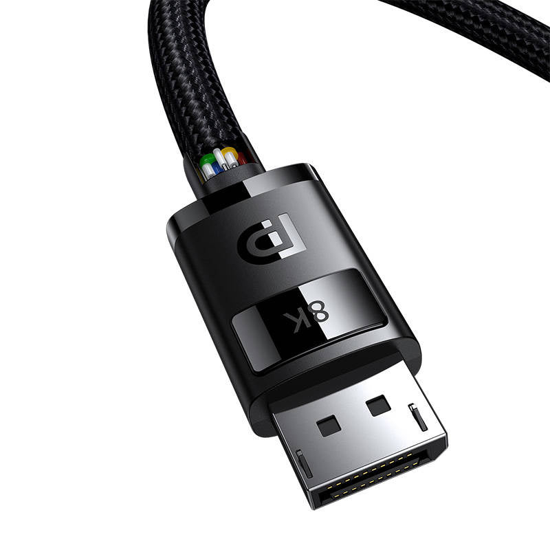 DP 8K til DP 8K kabel Baseus High Definition 2m (sort)
