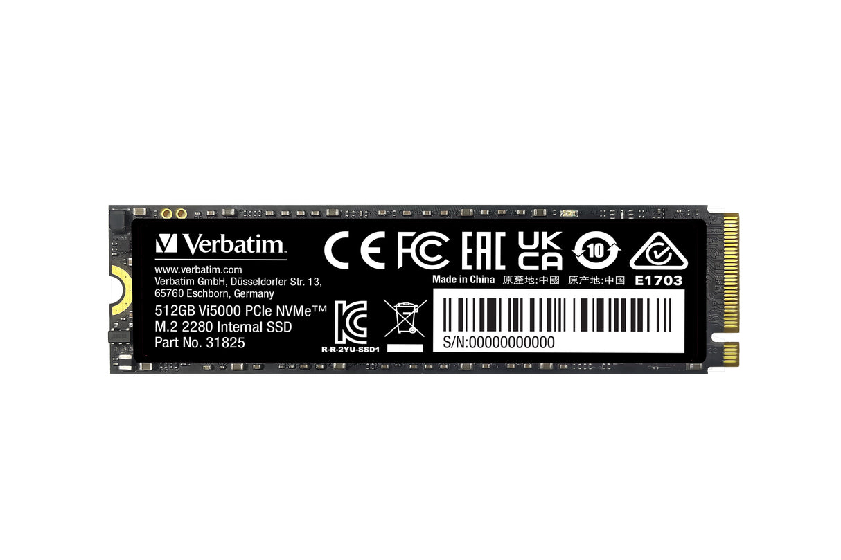 Verbatim Vi5000 512 GB M.2 PCI Express 4.0 NVMe 3D NAND