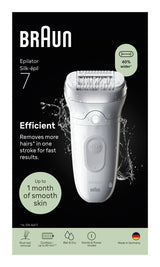 Braun Silk-epil 7 SE7-000 Epilator Hvid/Sølv