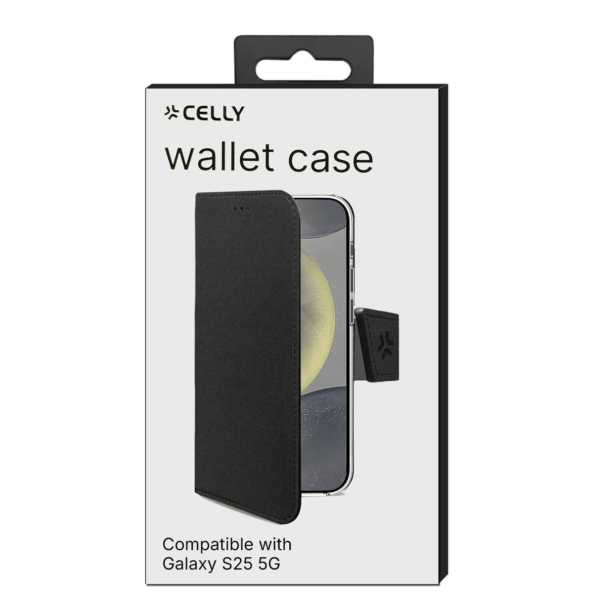 Celly WALLY mobiltelefon etui 15,8 cm (6.2") Tegnebogsetui Sort
