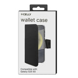 Celly WALLY mobiltelefon etui 15,8 cm (6.2") Tegnebogsetui Sort