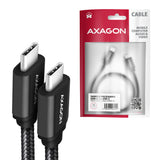 Axagon BUCM3-CM15AB USB-kabel USB 3.2 Gen 1 (3.1 Gen 1) 1,5 m USB C 5 Gbit/sek. 60 W Sort