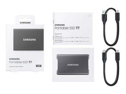 Samsung Portable SSD T7 SSD MU-PC2T0T 2TB USB 3.2 Gen 2