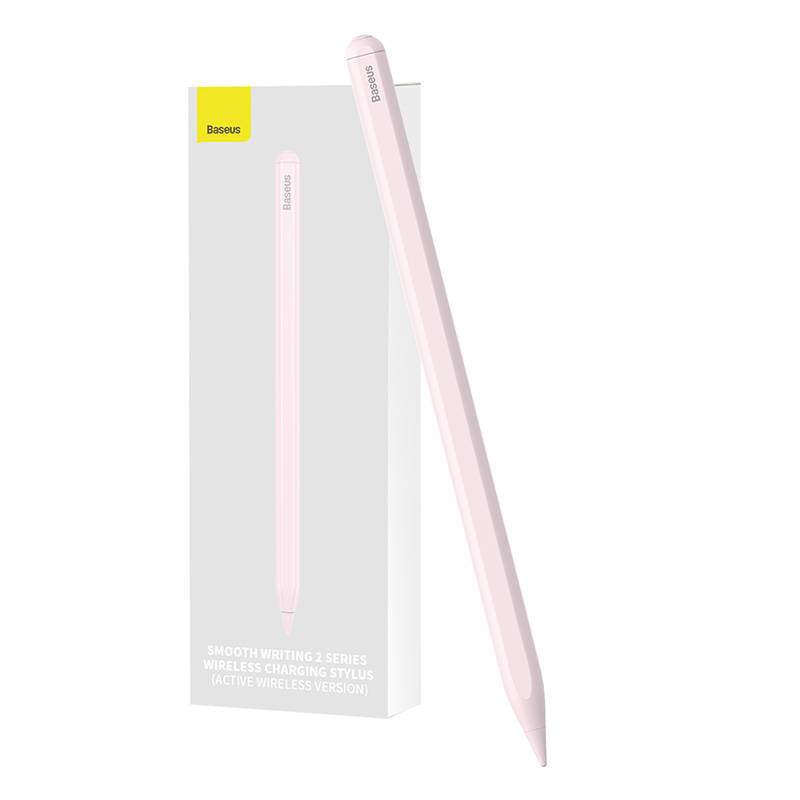 Trådløs opladningstylus til telefon / tablet Baseus Smooth Writing (rosa)