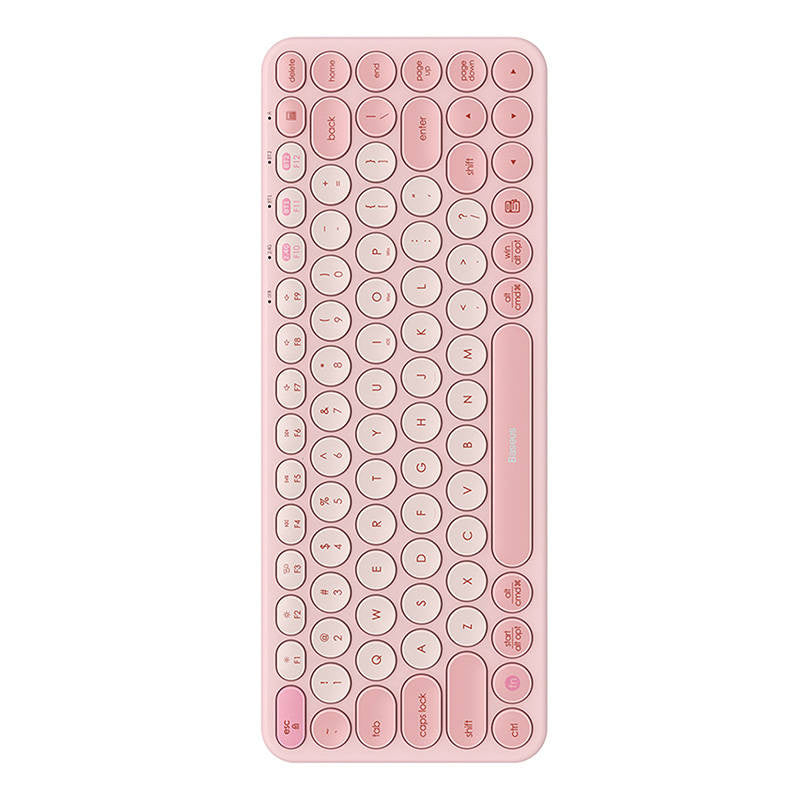 Baseus K01A Trådløs Tri-Mode Keyboard Baby Pink
