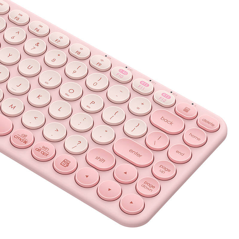Baseus K01A Trådløs Tri-Mode Keyboard Baby Pink
