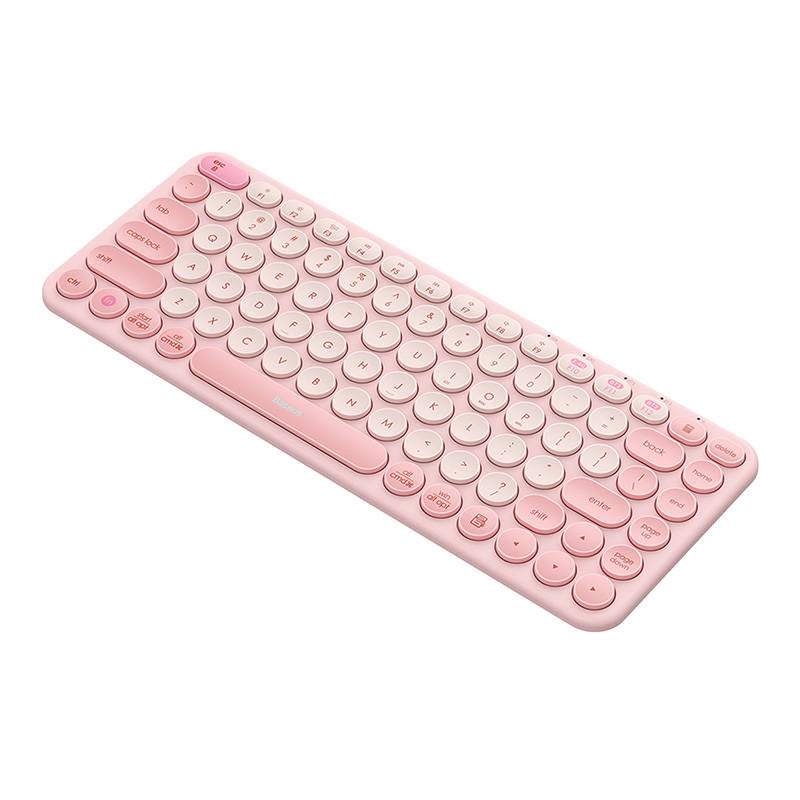 Baseus K01A Trådløs Tri-Mode Keyboard Baby Pink