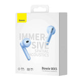 Høretelefoner TWS Baseus Bowie WX5 (blå)