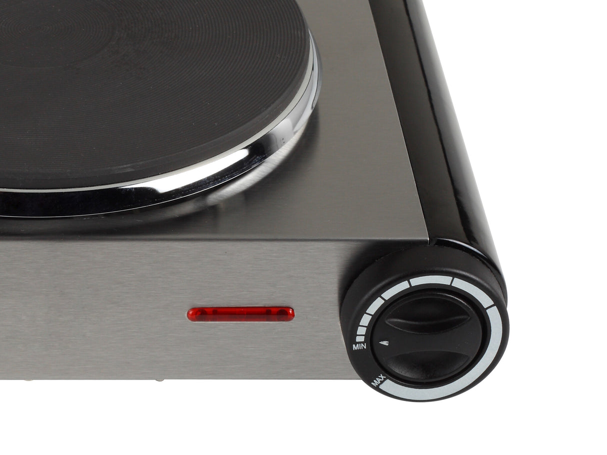 Tristar KP-6248 kogeplade Rustfrit stål Bordplade Forseglet plade 2 zone(s)