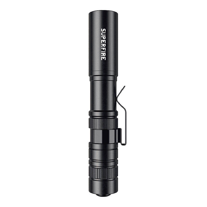 Superfire X18 lommelygte, 55 lm, 5 W, 5 måder, 38 m