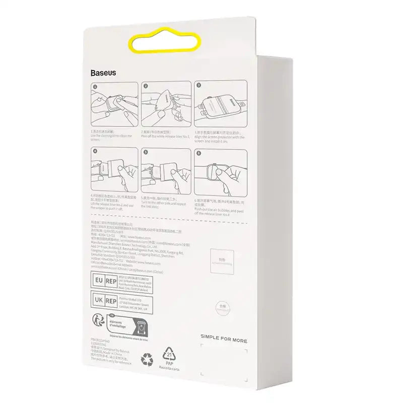 Baseus 41mm beskyttende film til AP Watch 7/8, klar