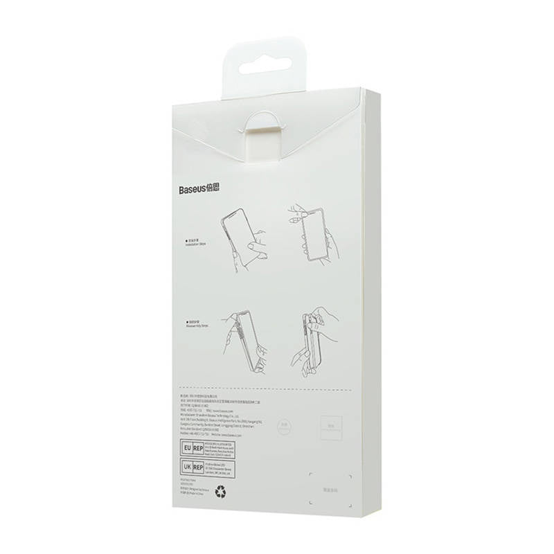 Baseus SuperCeramic Transparent Glass Case og Temperet Glass Set til iPhone 14 Plus