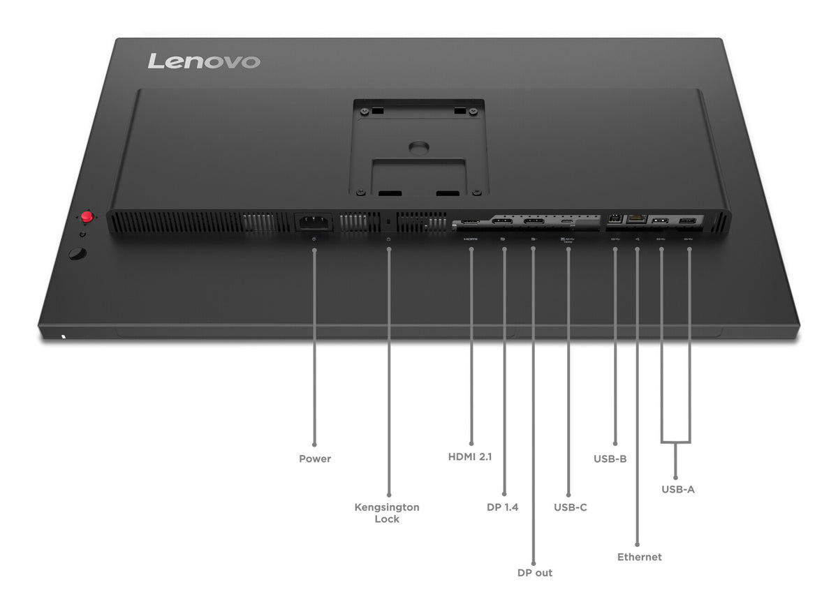 Lenovo ThinkVision P27QD-40 computerskærm 68,6 cm (27") 2560 x 1440 pixel Wide Quad HD LED Sort