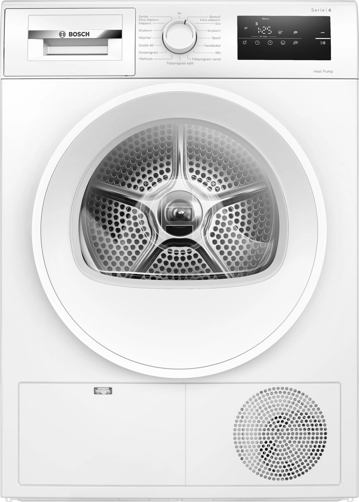 Bosch Serie 4 WTH85V0MSN tørretumbler Fritstående Front-læsning 8 kg Hvid