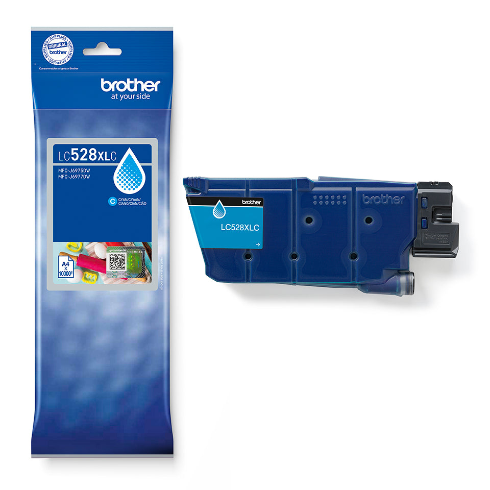 Brother LC528C blækpatron 1 stk Original Blå