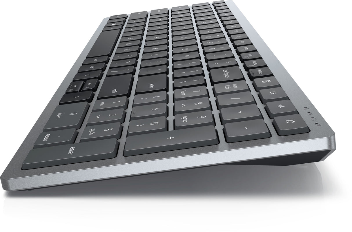 DELL KB740 tastatur Kontor RF trådløs + Bluetooth QWERTY US International Grå, Sort