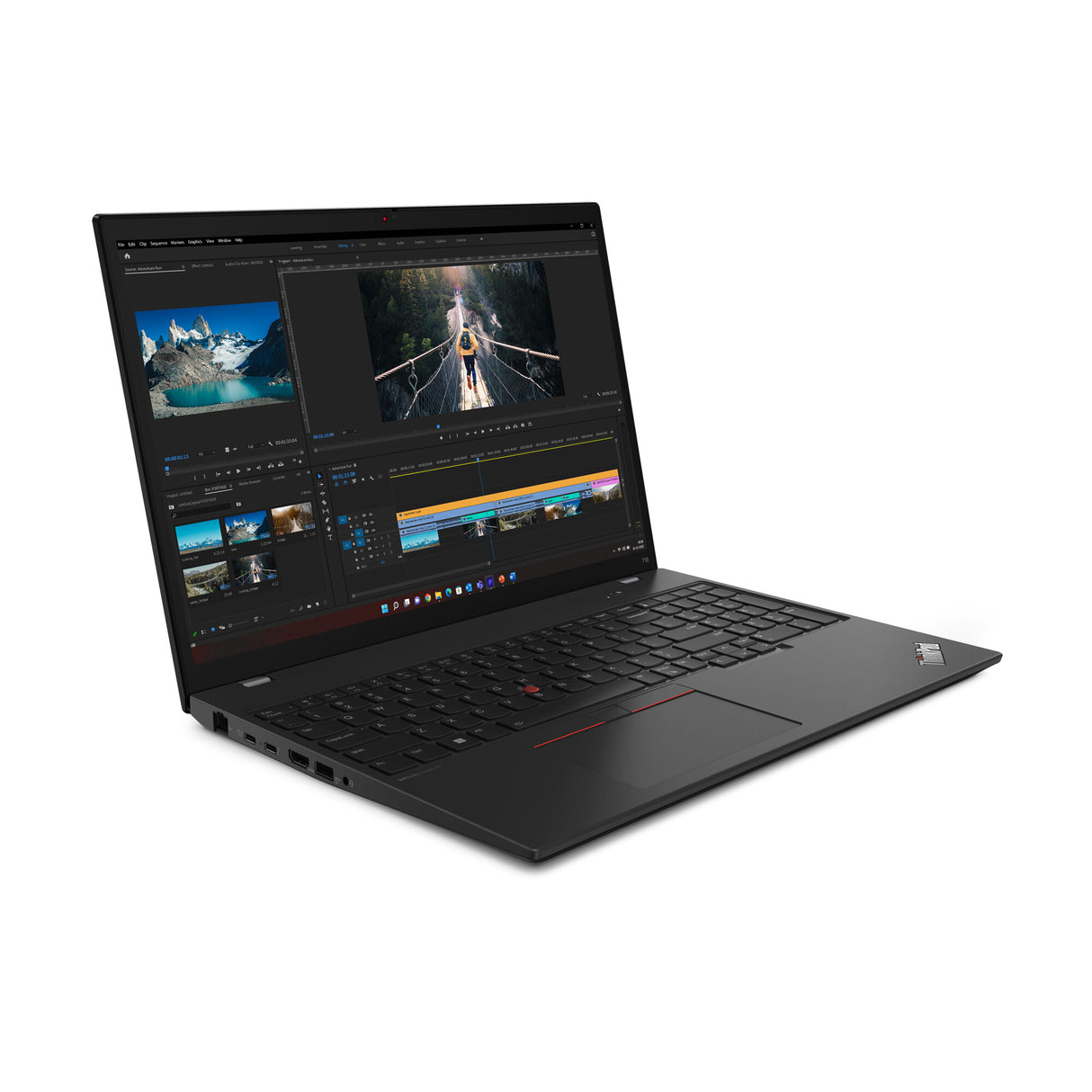 Lenovo ThinkPad T16 Gen 2 (Intel) Intel® Core™ i5 i5-1335U Laptop 40,6 cm (16") WUXGA 16 GB DDR4-SDRAM 256 GB SSD Wi-Fi 6E (802.11ax) Windows 11 Pro Nordisk Sort
