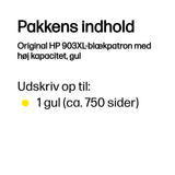 HP 903XL Gul 750 sider Blæk T6M11AE