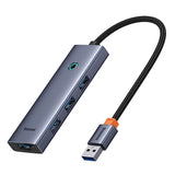 4in1 Hub Baseus UltraJoy USB-A til 4xUSB 3.0 (rumgrå)