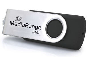 MediaRange MR1952 USB-nøgle 32 GB USB Type-C 3.2 Gen 1 (3.1 Gen 1) Sort, Sølv