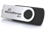 MediaRange MR1952 USB-nøgle 32 GB USB Type-C 3.2 Gen 1 (3.1 Gen 1) Sort, Sølv